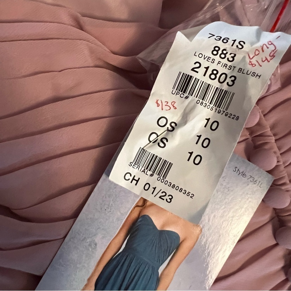 ALFRED ANGELO Loves First Blush Strapless Gown Pink Evening/Prom/Wedding Dress - Picture 8 of 10